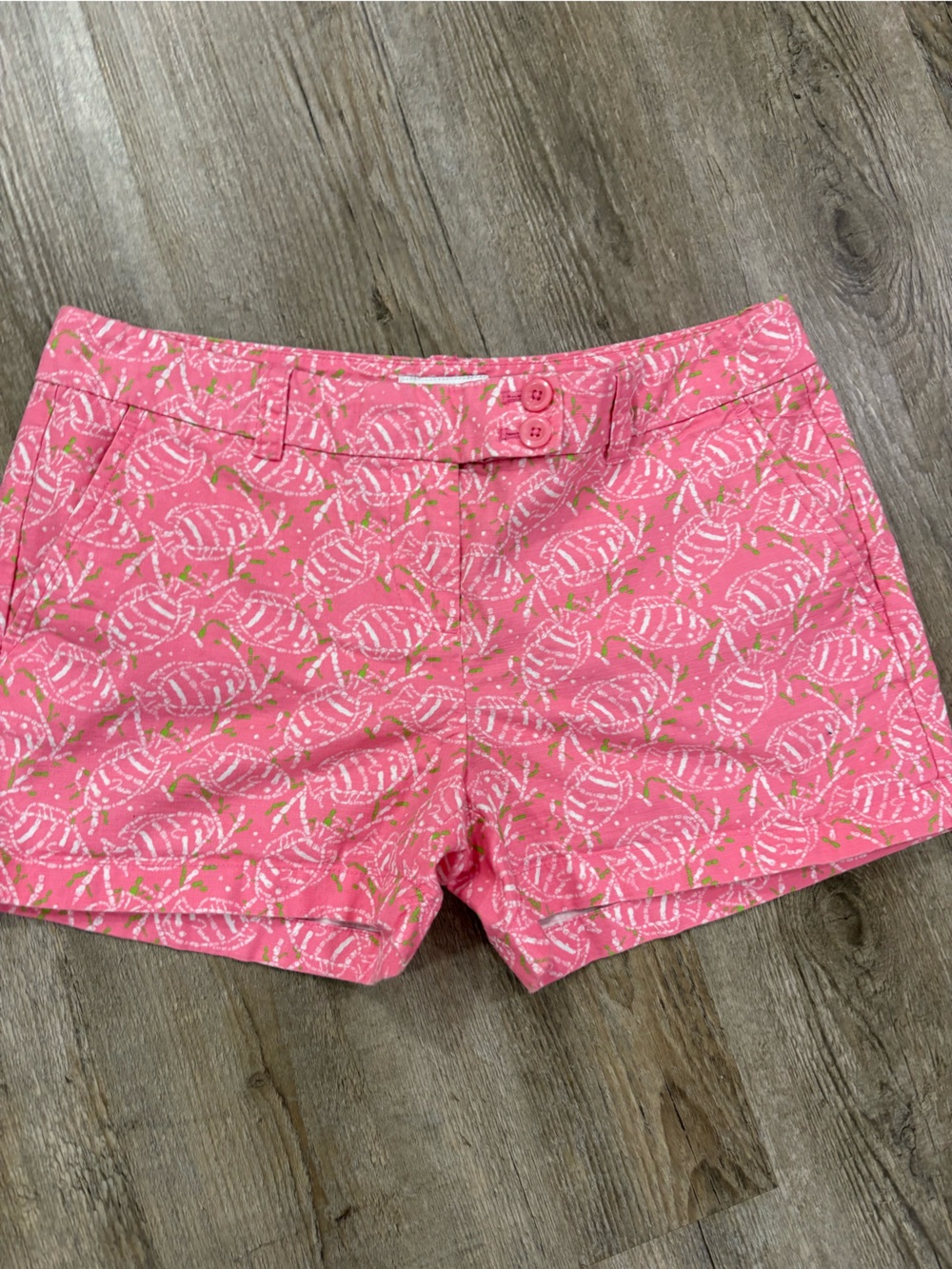 Vineyard Vines Pink Tropical Print Bermuda Shorts